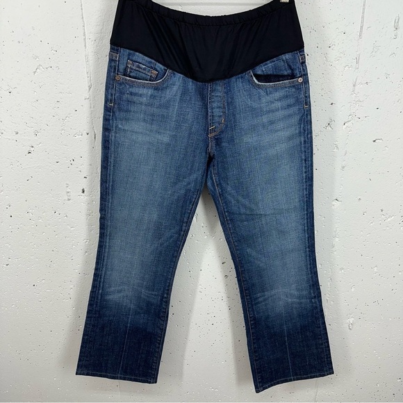 Citizens of Humanity size 32 x 27 Short Maternity Boot Cut Jeans - Picture 2 of 13
